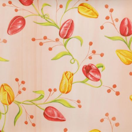 ---- Tulpen ---- Wachstuch --- Tischtuch --- Tischdecke --- 140 x 200 cm