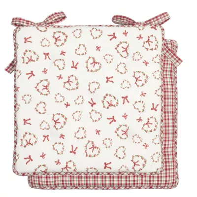 Clayre & Eef Stuhlkissen 40x40 met foam rood