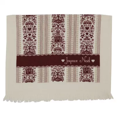 Clayre & Eef Gästehandtuch 40x60 Montagne en Hiver