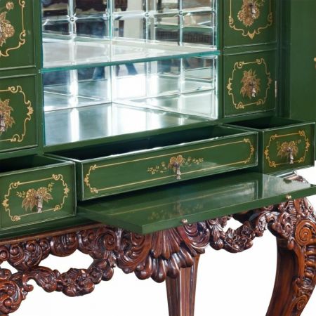 Chinoserie Barschrank "Dam Qu" mit Beleuchtung