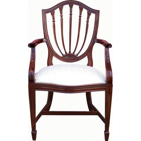 "Candlestick Bow Shieldback" Stuhl mit Armlehne