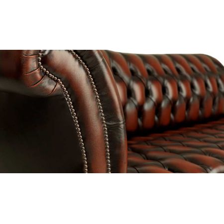 "Chaise Lounge 188cm" Original englisches Chesterfield Ottomane