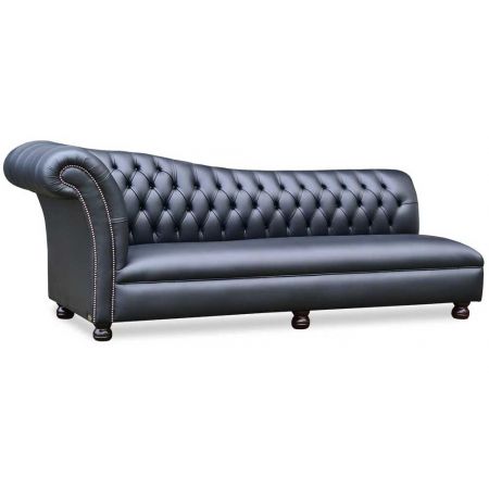 "Chaise Lounge 235cm" Original englisches Chesterfield Ottomane