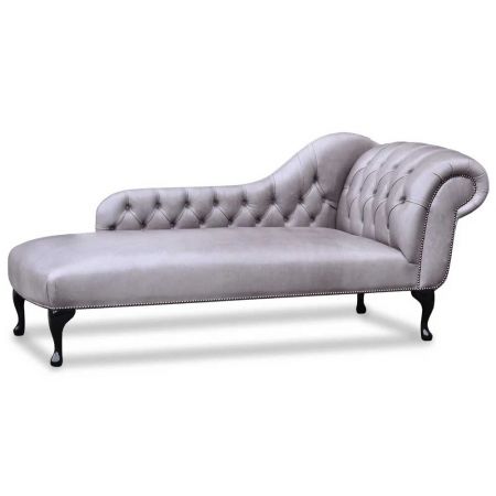 "Chaise Lounge Queen Anne" Original englisches Chesterfield Ottomane