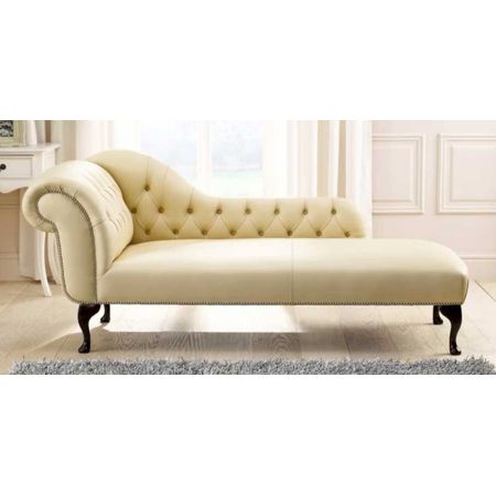 "Chaise Lounge Queen Anne" Original englisches Chesterfield Ottomane