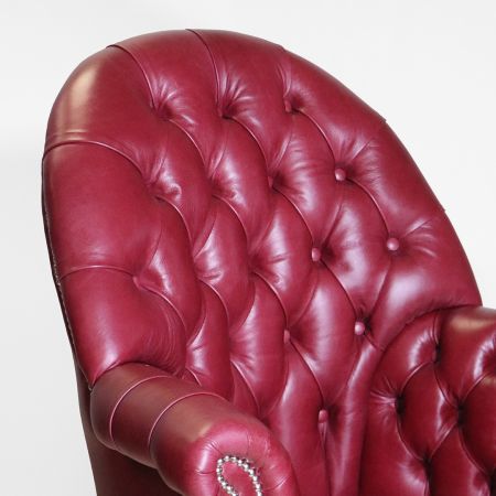 Bürostuhl, englischer Drehstuhl, Chesterfield Stuhl