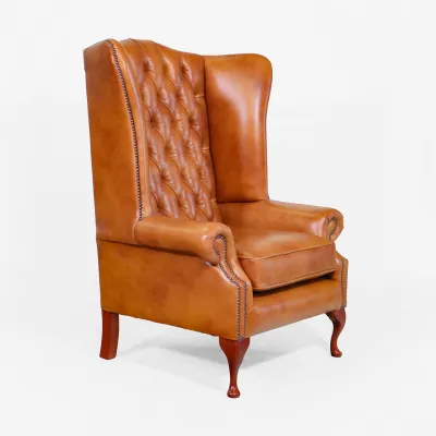 Chesterfield Ohrensessel "Grand Queen Anne Chair"
