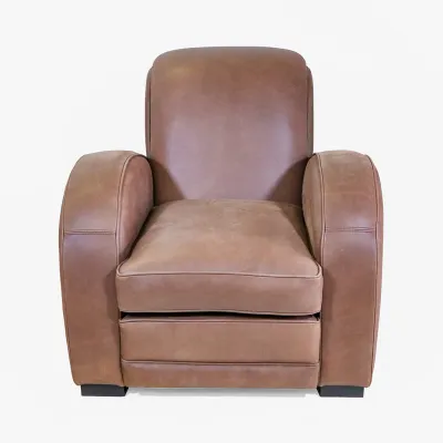 Art Déco Clubsessel-Detroit – Leder Clubsessel im eleganten Art-Déco-Stil