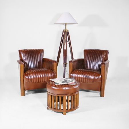 "Mariner's Brown" Clubsessel