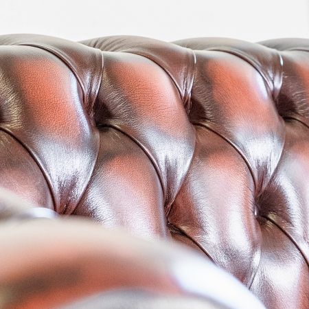 Tolles Chesterfield Sofa "Crieff" Englisches Ledersofa Dreisitzer