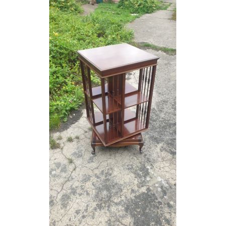 Antikes Revolving Bookcase, Mahagoni, ca. 1920
