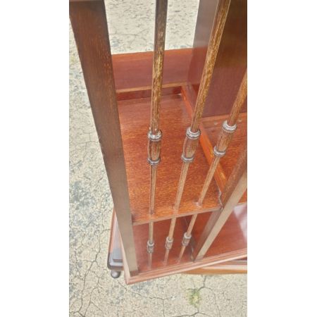 Antikes Revolving Bookcase, Mahagoni, ca. 1920