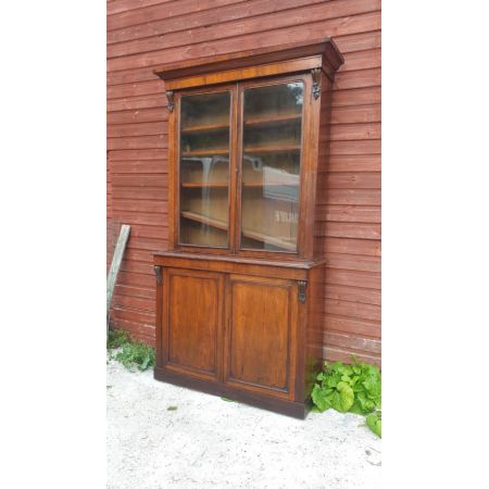 Antikes Library Bookcase, 2-teilig, ca. 19. Jahrhundert