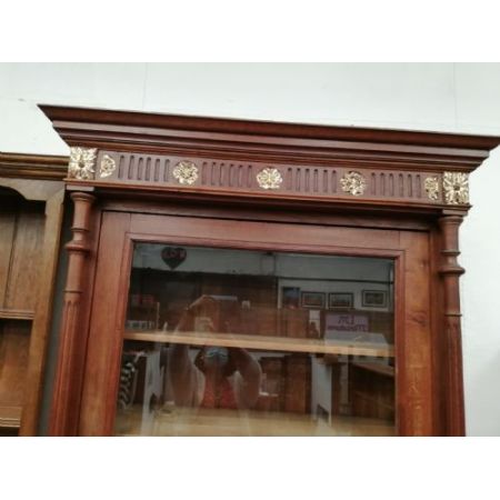 Antiker französischer Bücherschrank aus Kastanie, ca. 19. Jahrhundert