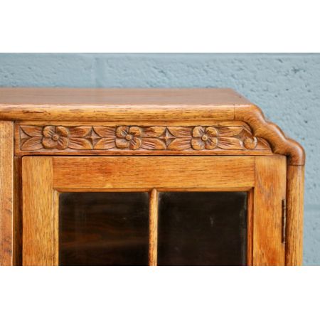 Antiker Bücherschrank mit Sekretär, ca. 1930