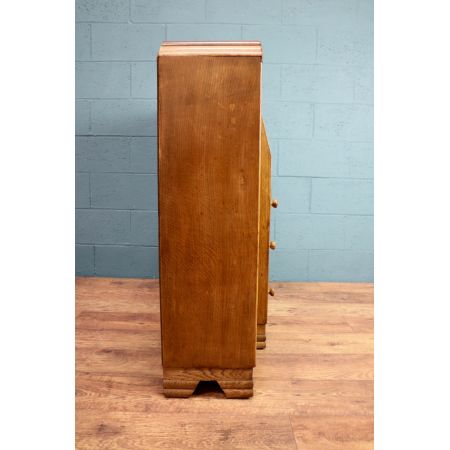 Antiker Bücherschrank mit Sekretär, ca. 1930