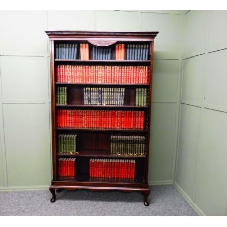 Antikes offenes Bücherregal aus dem 19. Jahrhundert