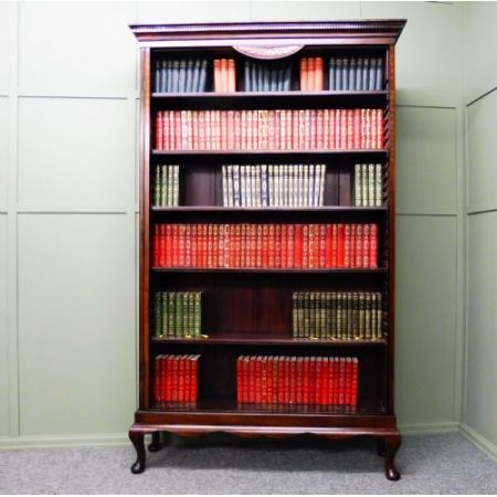 Antikes offenes Bücherregal aus dem 19. Jahrhundert