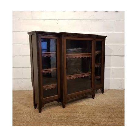 Antiker Breakfront Bücherschrank