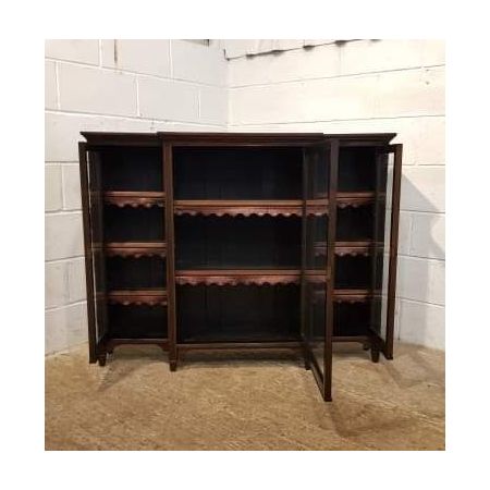 Antiker Breakfront Bücherschrank