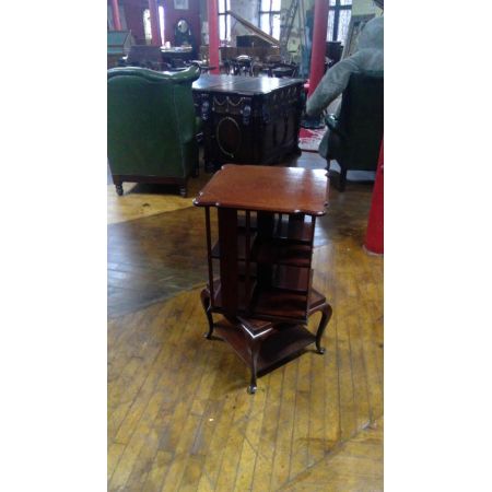 Drehbares edwardianisches Bücherregal aus den 1901er Jahren