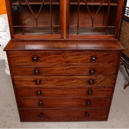 Glasierter Mahagoni Sekretär