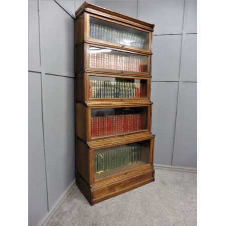 Antikes hohes Bücherregal Globe Wernicke