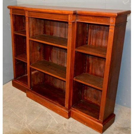 Offenes Breakfront Bücherregal aus Viktorianischer Epoche