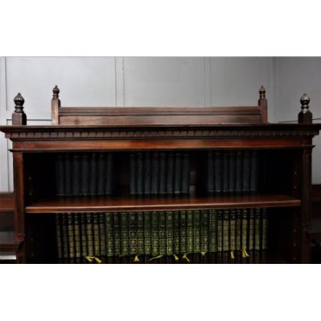 Großes viktorianisches Rosewood Bookcase