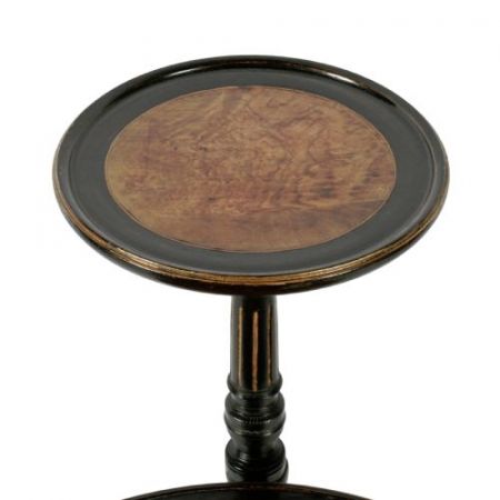 Amboina & ebonisierter Büchertisch aus dem 19. Jahrhundert