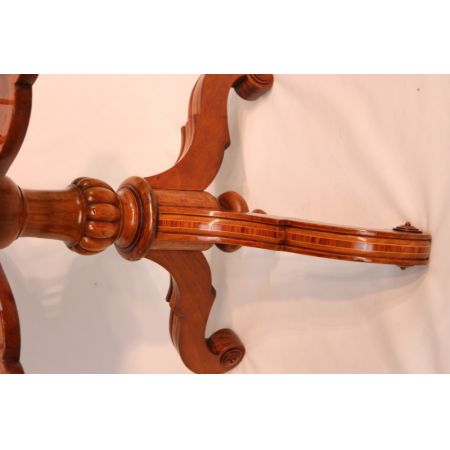 Antiker viktorianischer revolving library table