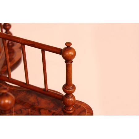 Antiker viktorianischer revolving library table