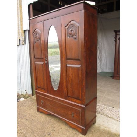 Antiker Jugendstil Spiegelschrank