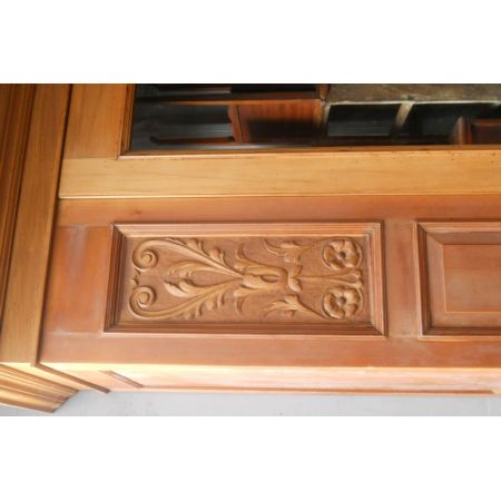 edwardian satin walnut hanging wardrobe ca. 1900 Jh.