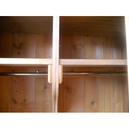 edwardian satin walnut hanging wardrobe ca. 1900 Jh.