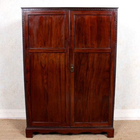 edwardian compactum wardrobe mahogany ca. 1900 Jh