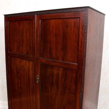 edwardian compactum wardrobe mahogany ca. 1900 Jh