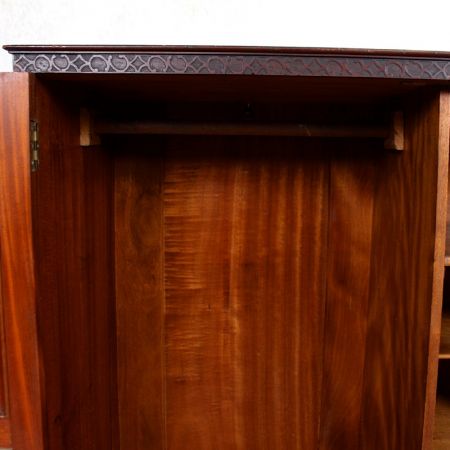 edwardian compactum wardrobe mahogany ca. 1900 Jh