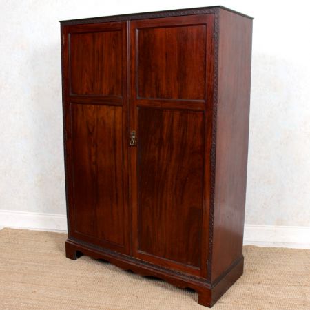 edwardian compactum wardrobe mahogany ca. 1900 Jh