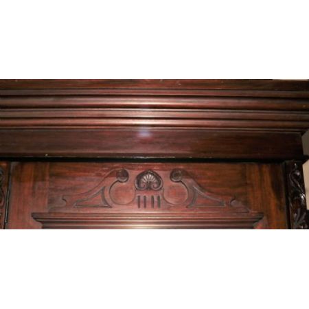 mahogany princess wardrobe ca. 1890 Jh.