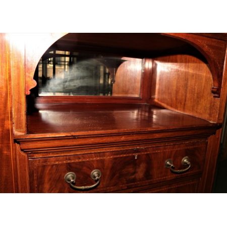 edwardian wardrobe mahogany ca. 1900 Jh
