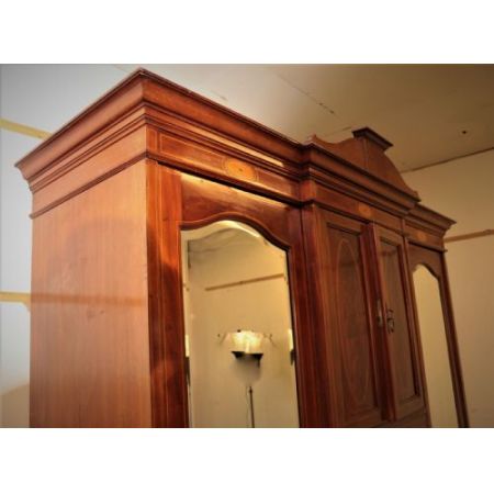 edwardian wardrobe mahogany ca. 1900 Jh