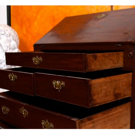 georgian bureau oak mahogany ca.1820 Jh