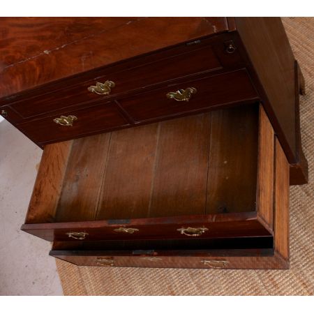 georgian bureau oak mahogany ca.1820 Jh