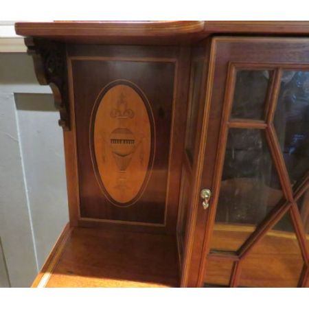 mahogany desk Sheraton revival edwardian 1900 Jh.