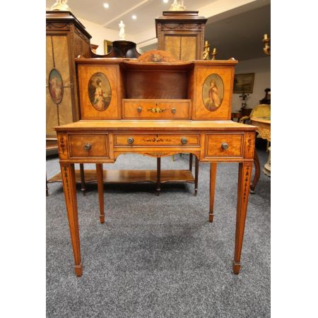 19th century satinwood painted bonheur du jour / desk oak ca. 1900 Jh.
