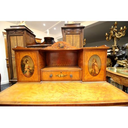 19th century satinwood painted bonheur du jour / desk oak ca. 1900 Jh.