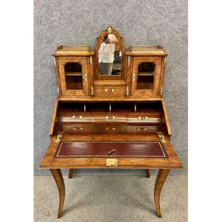 victorian bureau de dame ladies desk Walnut ca. 1870 Jh.
