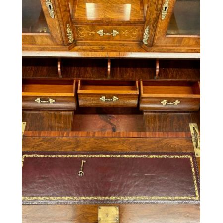 victorian bureau de dame ladies desk Walnut ca. 1870 Jh.