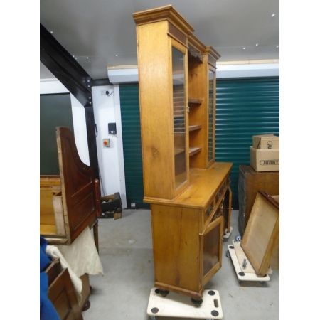 antique edwardian golden oak welsh dresser ca 1900 Jh